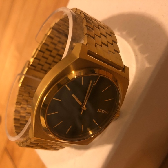Nixon Other - Nixon Time Teller Stainless Steel All Gold / Green